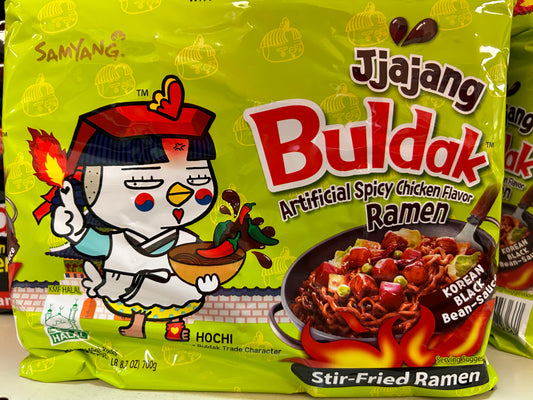 Buldak chicken flavor with korean black bean sauce 5 packs