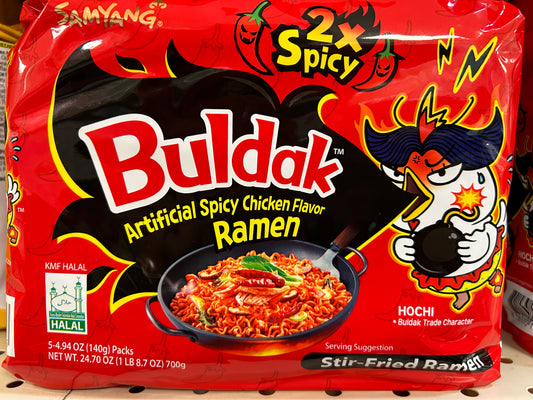 Buldak 2x Spicy 5 packs