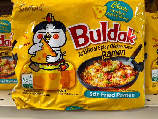 Buldak hot cheese chicken flavor ramen 5 packs