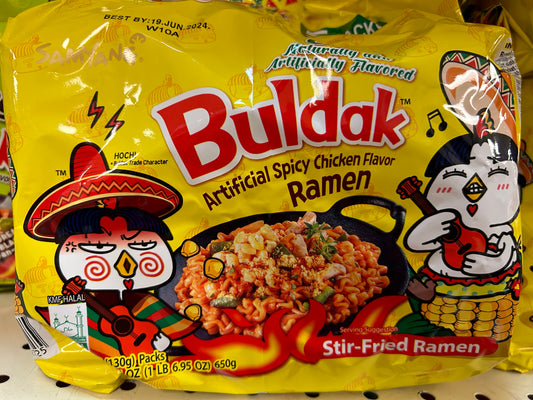 Buldak stir fried ramen 5 packs